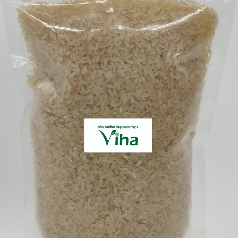 Thanga Samba Rice in a transparent pouch