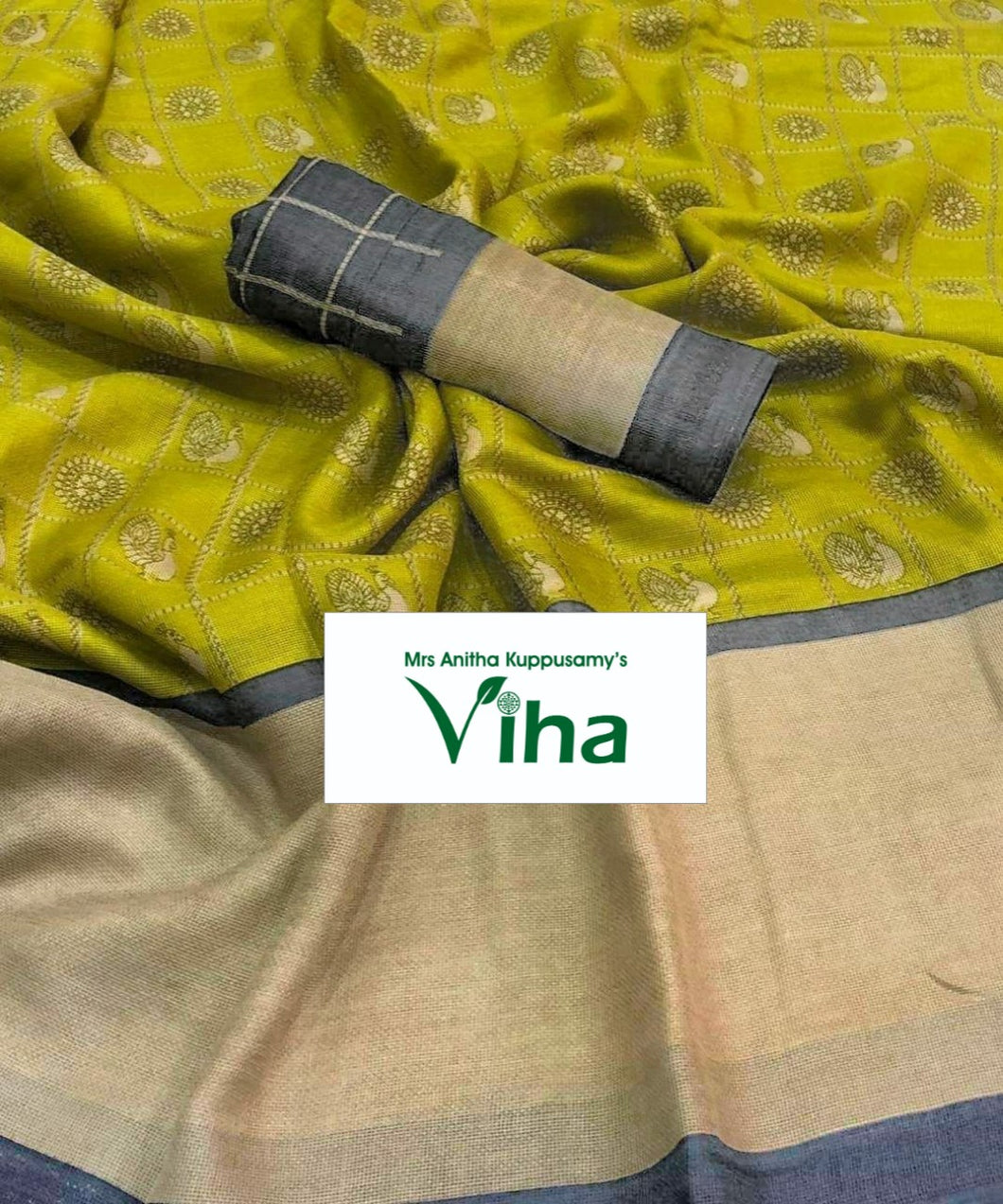 Jute Linen silk saree - including tax