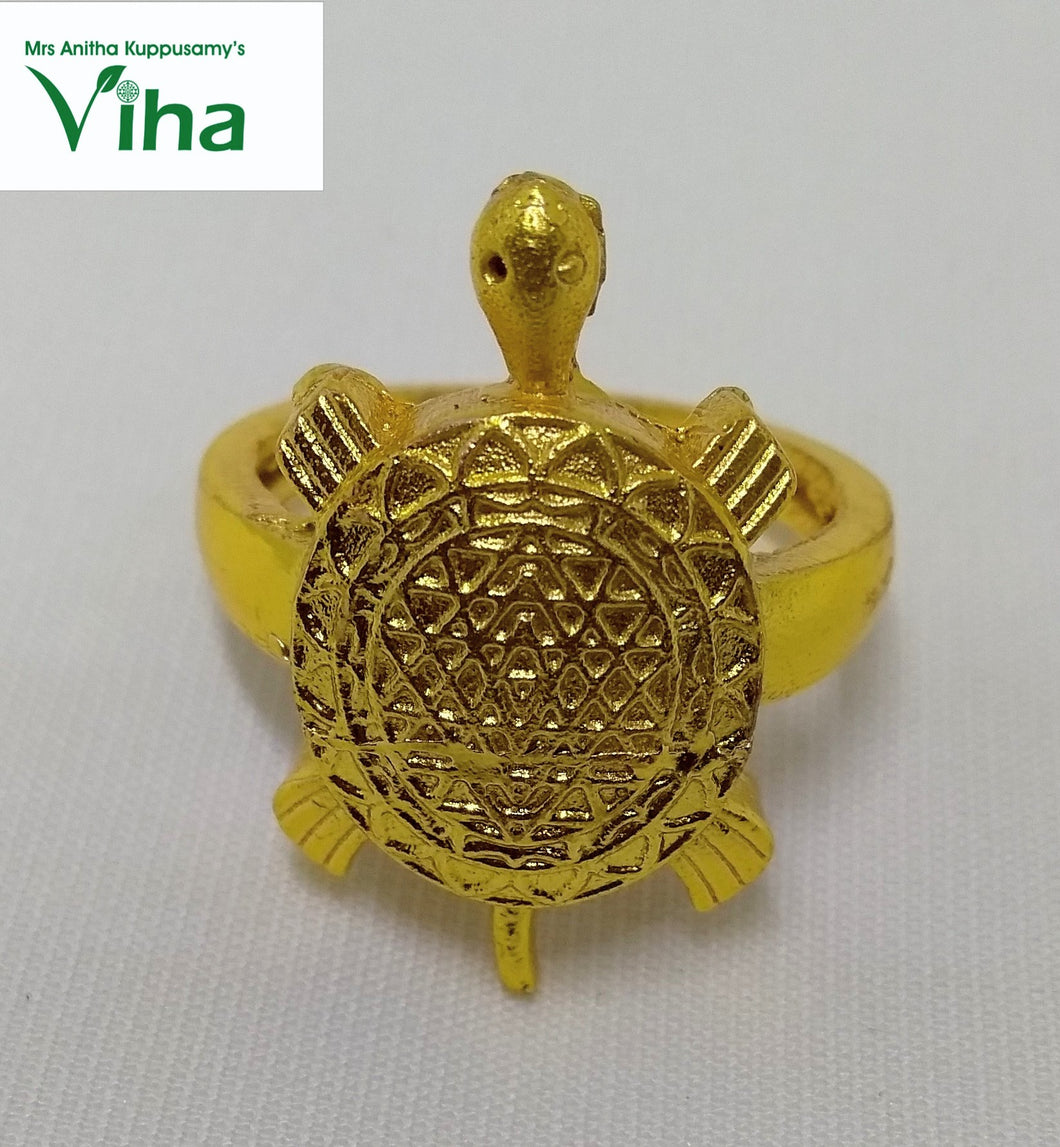 Tortoise Ring/Turtle Ring With Yantra