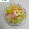 Star Fryums in a transparent plastic bag