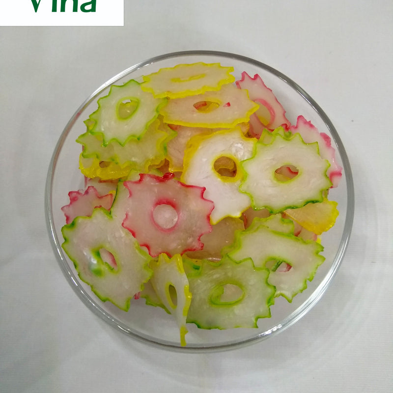 Star Fryums in a transparent plastic bag