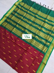 kalyani Cotton Silk Saree with blouse  (inclusive of all taxes)