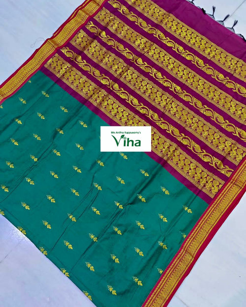 Kalyani Cotton Silk Saree With Blouse with woven patterns