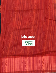 Linen Cotton Silk Saree With Blouse (inclusive of all taxes)