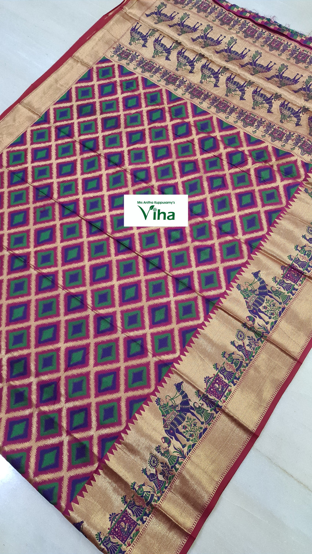 Handloom Silk Designer Saree (inclusive of all taxes)