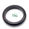 Karungali Bangle, a thick, smooth, dark brown circular bangle with a polished surface finish