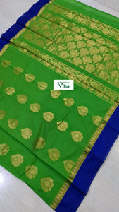 Premium quality cotton silk saree with blouse (inclusive of all taxes)