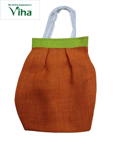 Jute bag with zip