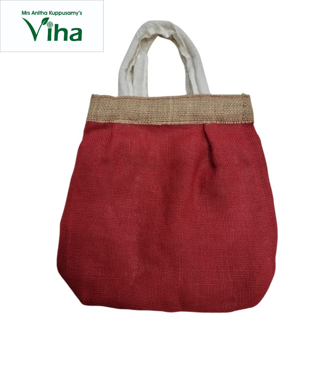 Jute bag with zip