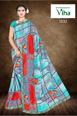 Soft Georgette Saree with Border