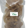 Tomato Chilli Fryums in a transparent plastic bag