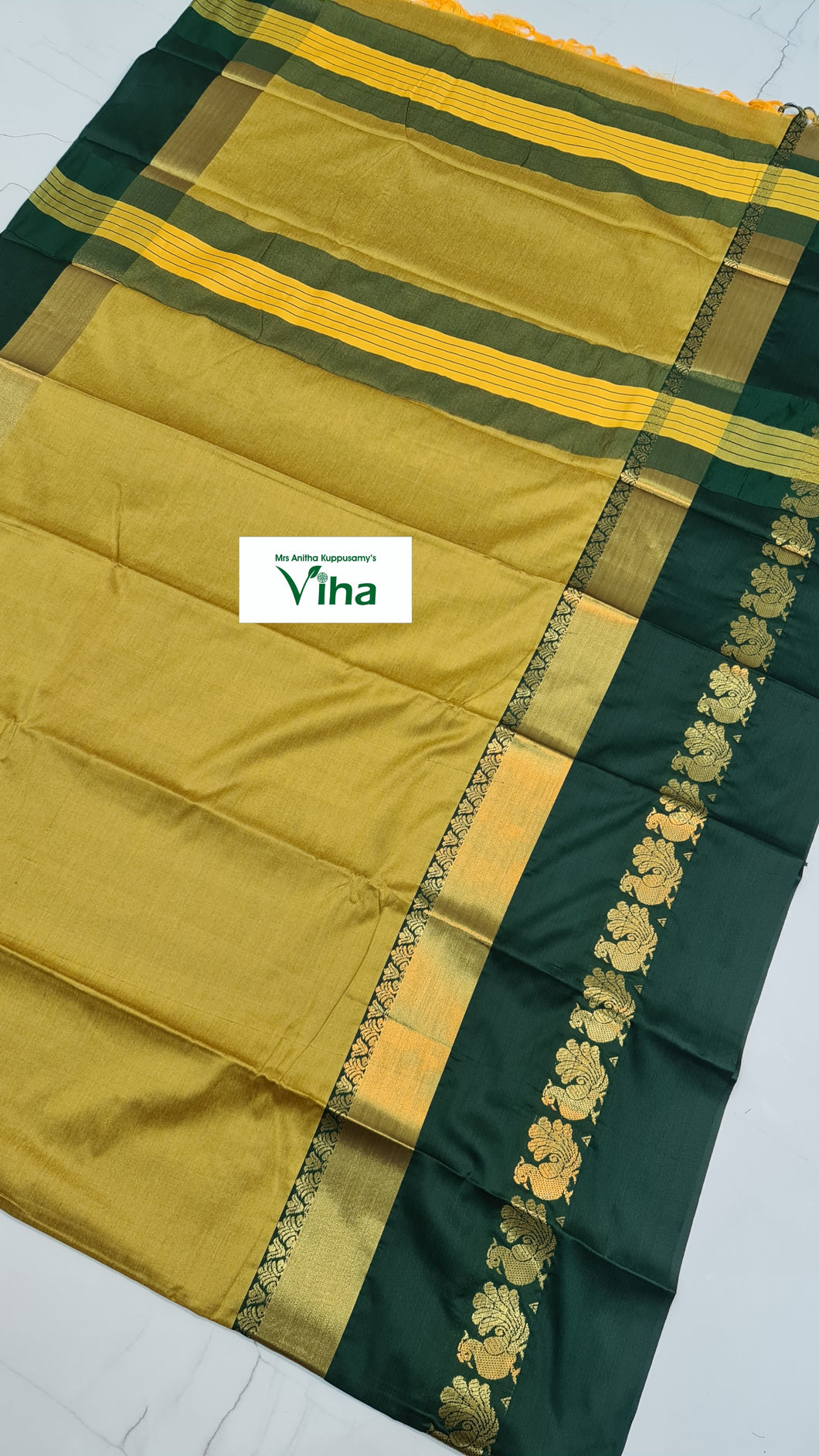 Cotton Silk Saree With Blouse (inclusive of all taxes)