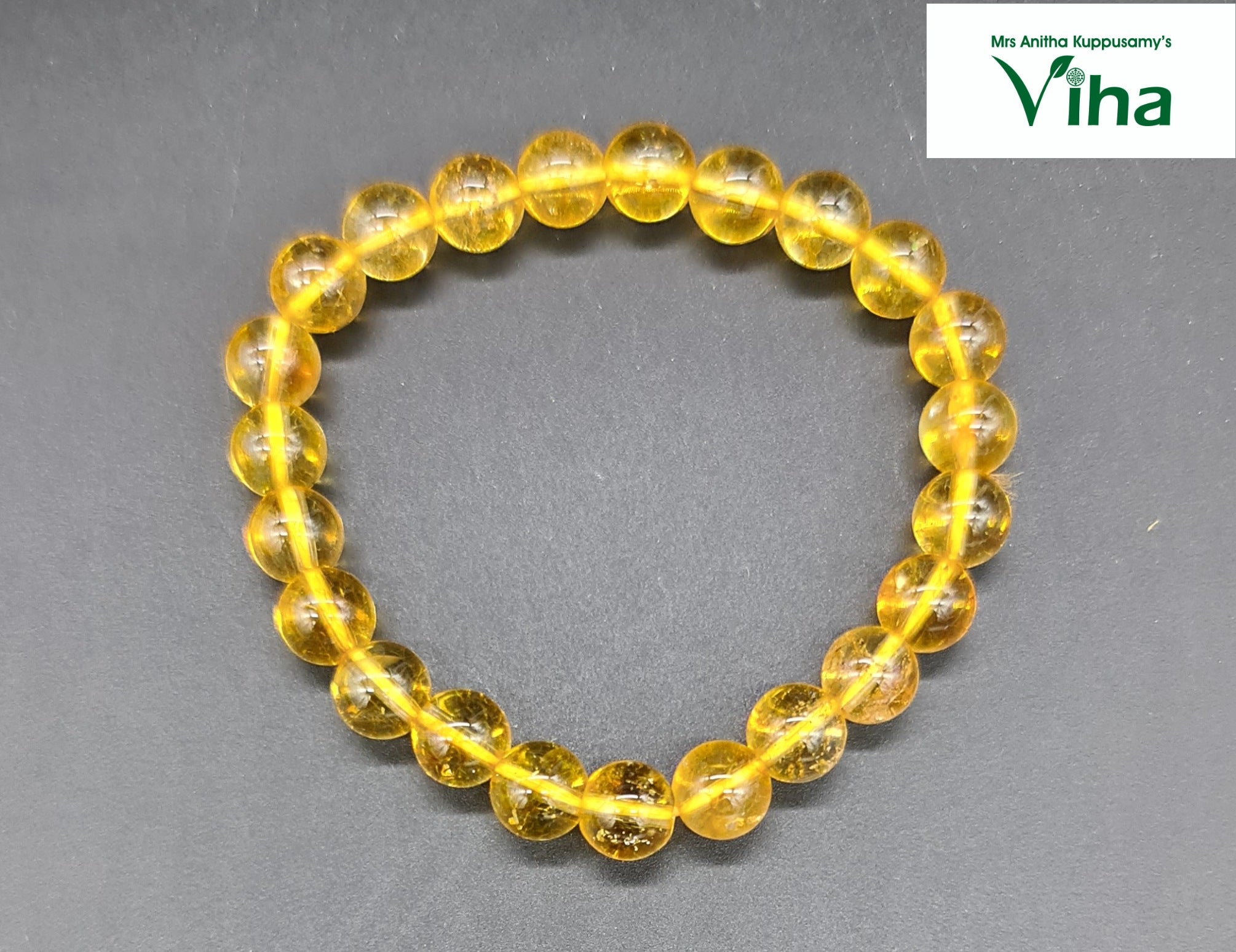 Crystal Bracelet | Buy Online Natural Citrine Crystal Bracelet - Shubhanjali