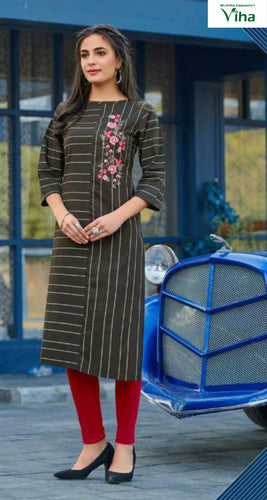 Full stitched designer cotton kurti 
