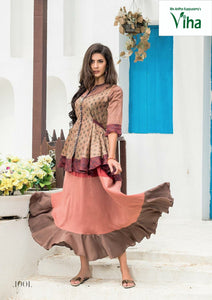 Chanderi Silk Stylish Kurti Set Full Stitched (inclusive of all taxes)
