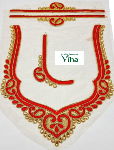 Blouse Back,Front,Hand Patches