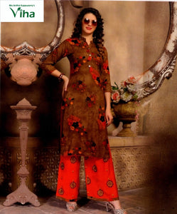 Kurti With Palazzo Full stitched (Inclusive Of All Taxes)