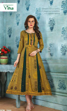 Reyon Long Kurti with print & embroidery(inclusive of all taxes)