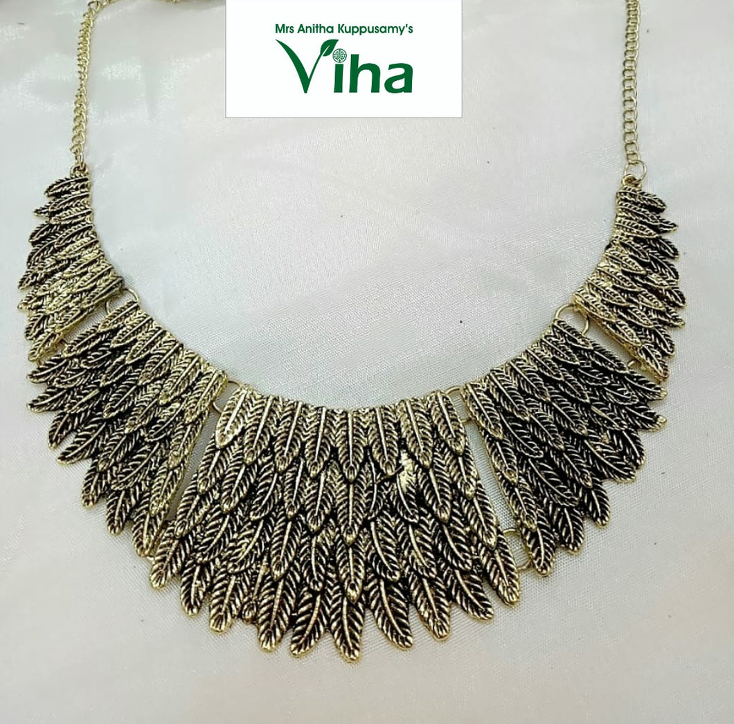 Oxidised Golden Colour Necklace