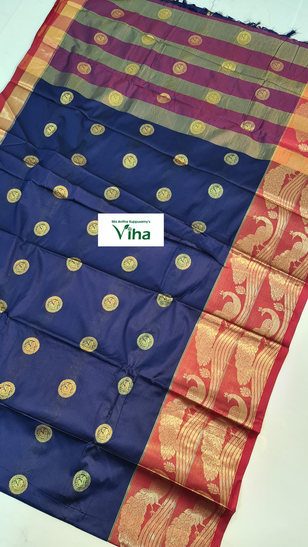 ﻿Cotton Silk Saree With Blouse (inclusive of all taxes)
Code no:-s-052