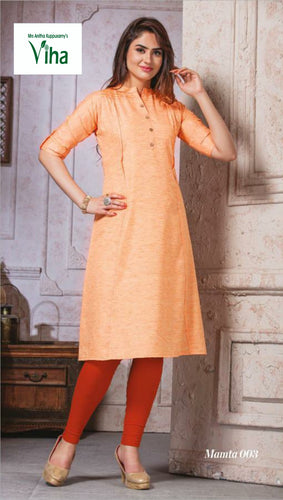 Luxury Cotton Silk Readmade Kurti L,XL,XXL,3XL (Inclusive Of All Taxes)