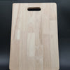 Wooden Chopping Board, light wood rectangular board with a cutout handle