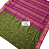 Kalyani Cotton Silk Saree with Blouse with gold stripes