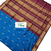 Kalyani Cotton Silk Saree with Blouse, woven patterns and fringed edge with tassels