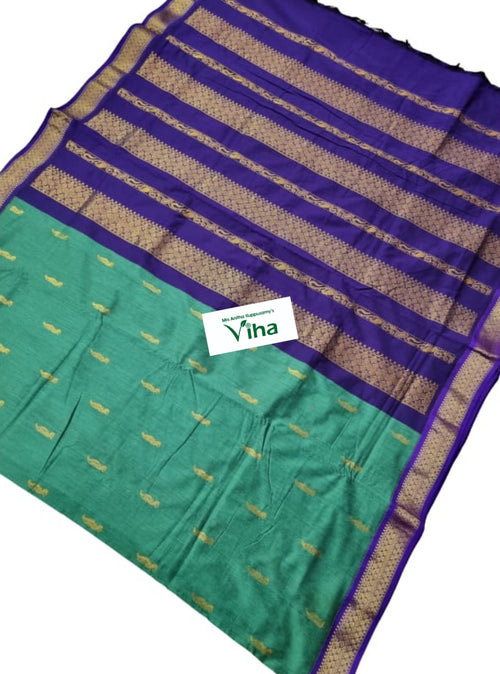 Kalyani Cotton Silk Saree with Blouse – Viha Online