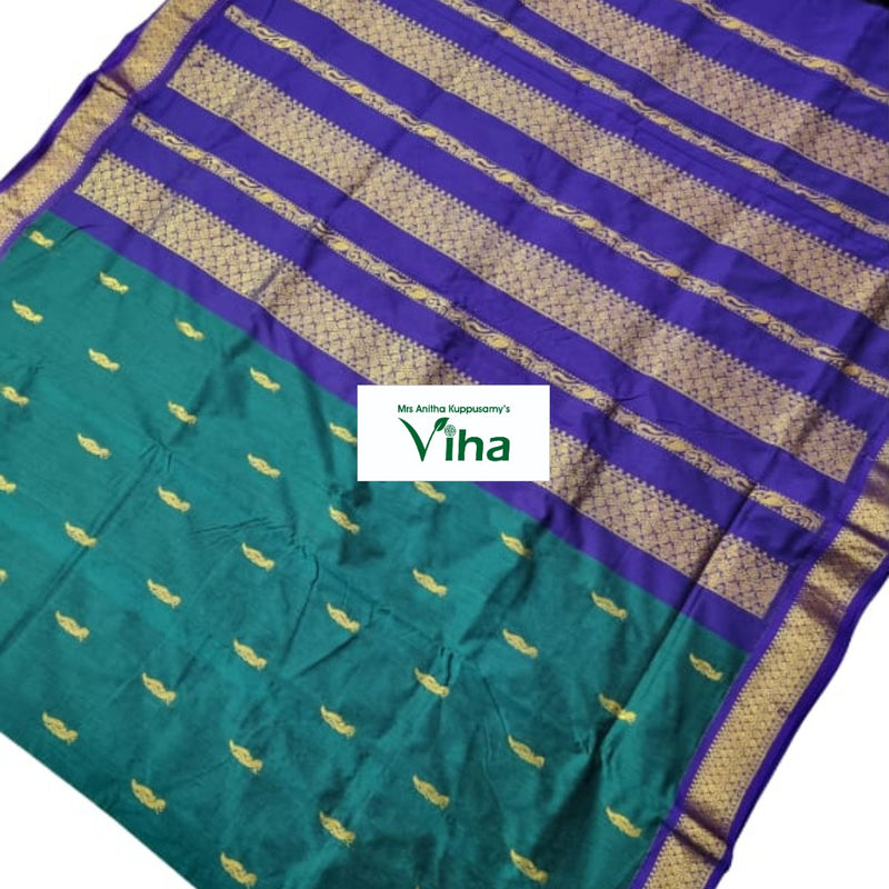 Kalyani Cotton Saree with Blouse with a woven border