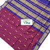 Kalyani Cotton Silk Saree with Blouse, woven borders and fringe