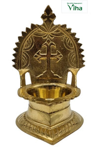 NilaiVasal Vilakku Set (Brass Stand With Brass Agal Vilakku) – Viha Online