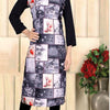 American Soft Crape Kurti with scoop neckline and long sleeves
