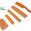 Comb Combo Set, five orange combs of varying lengths arranged diagonally on a white background
