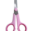 Stainless Scissors, a pair of scissors with silver-toned blades, pink handles, and a pink pivot cap