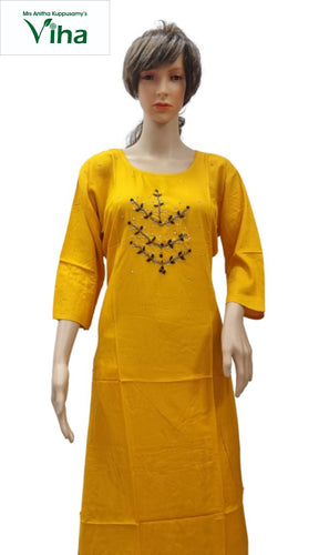 Rayon Kurti with Embroidery work
Size XXL