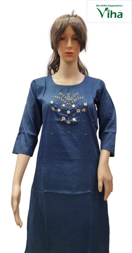 ﻿Rayon Kurti with Embroidery work XL