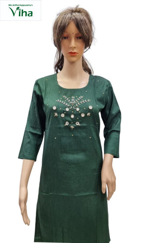 Rayon Kurti with Embroidery work XL