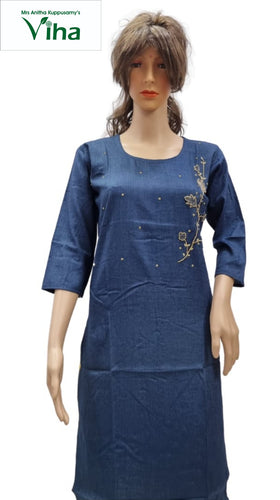 Rayon Kurti with Embroidery work XL