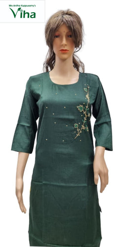 Rayon Kurti with Embroidery work XL