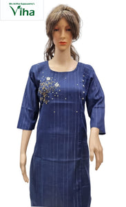 Rayon Kurti with Embroidery work XL