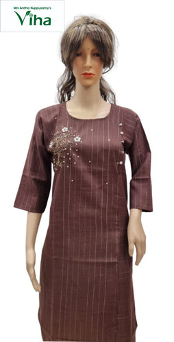 Rayon Kurti with Embroidery work XL