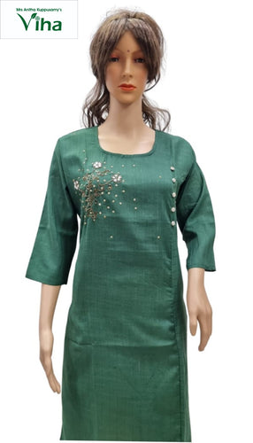 Rayon Kurti with Embroidery work XL