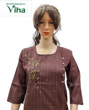 Rayon Kurti with Embroidery work XL