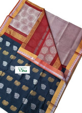 Cotton Silk Handloom Sarees with Contrast Blouse & with Contrast Pallu
