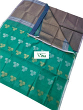 Cotton Silk Handloom Sarees with Contrast Blouse & with Contrast Pallu 