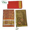 Apoorva Silk Half Saree Set with diamond and floral patterns