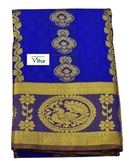 Silk Pavadai with running Blouse 8 to 16 years, woven texture