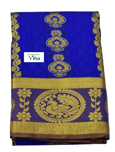 Semi Silk Pavadai with running Blouse 8 to 16 years