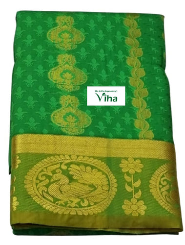 Semi Silk Pavadai with running Blouse 8 to 16 years